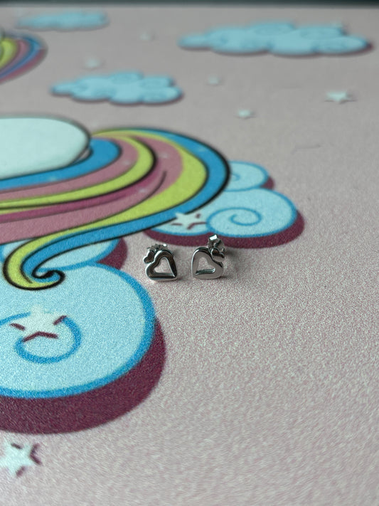 Kids Heart Earring- 925 Sterling Silver