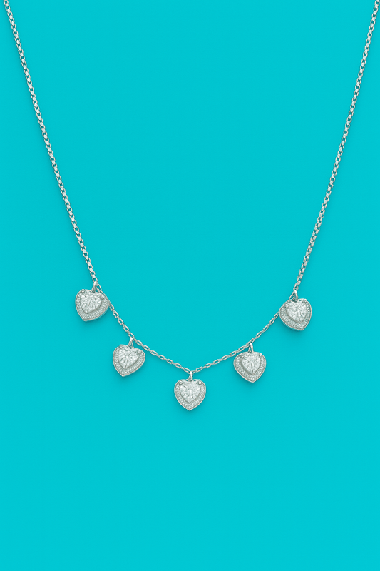 Tivara Heartstone Necklace- 925 Silver