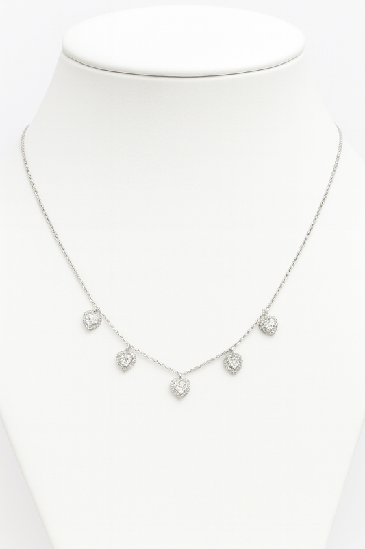 Tivara Heartstone Necklace- 925 Silver