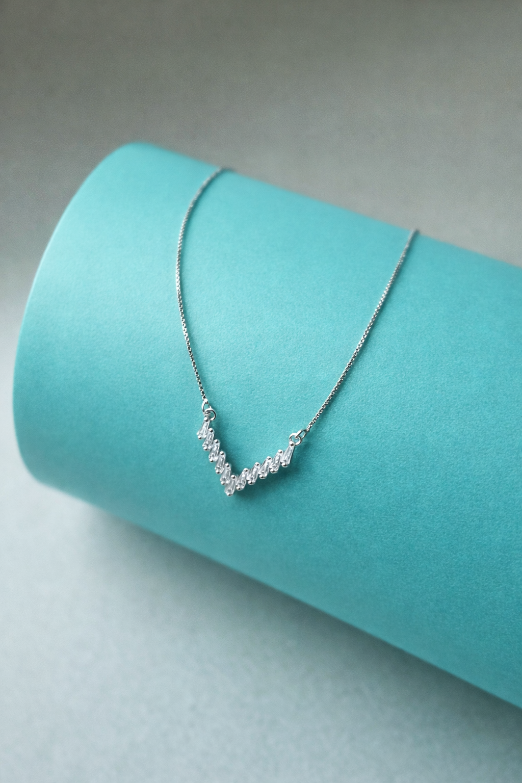 The Glacial Chevron Neckpiece- made with 925 Silver
