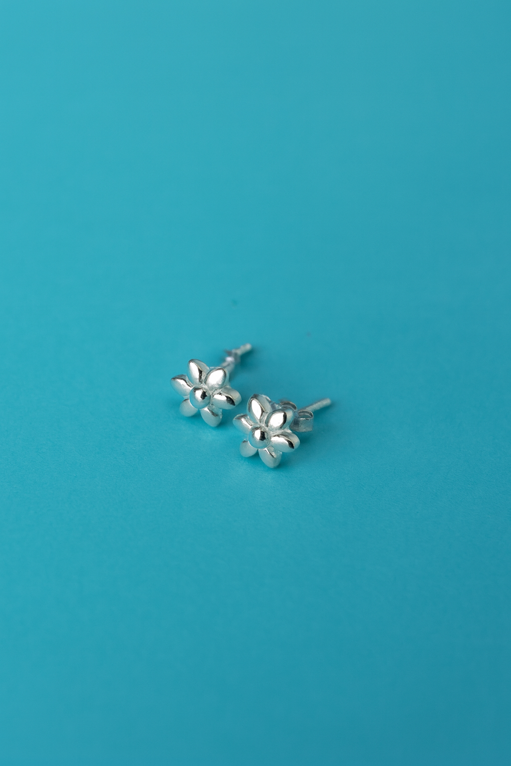 Kids Daisy Flower Earrings - 925 Sterling Silver