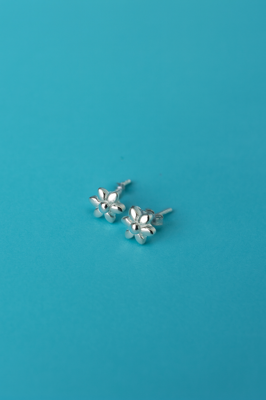 Kids Daisy Flower Earrings - 925 Sterling Silver