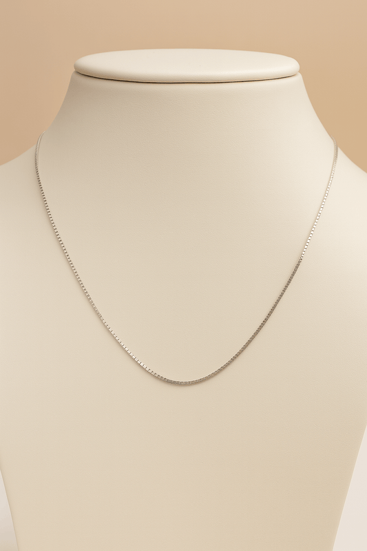 925 Sterling Silver Box Chain Necklace