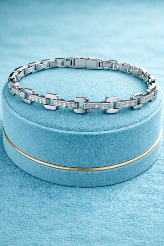 Luxury Mens Bracelet - 925 Silver