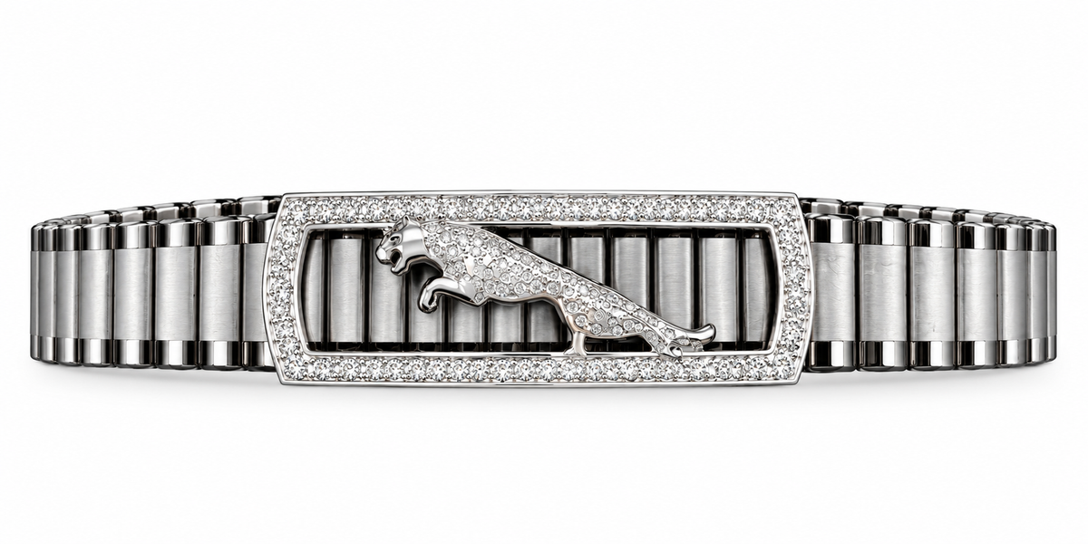Tivara Signature Panther Rolex Bracelet - Made with 925 Silver