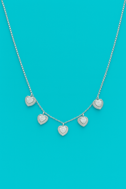 Tivara Heartstone Necklace- 925 Silver