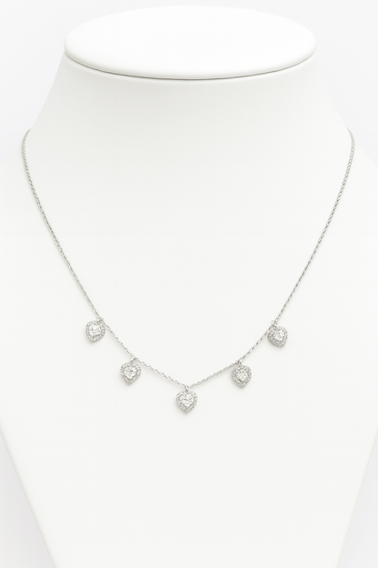 Tivara Heartstone Necklace- 925 Silver