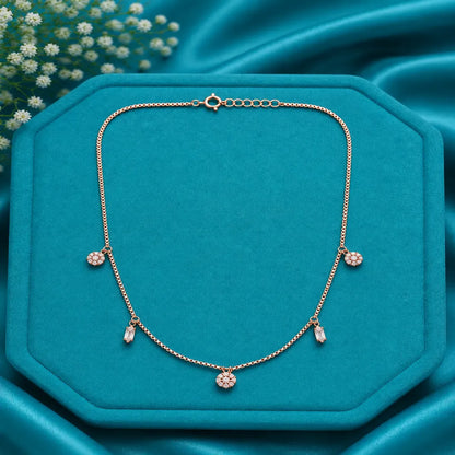 Aurora Charm Necklace Set – Rose Gold | 925 Sterling Silver