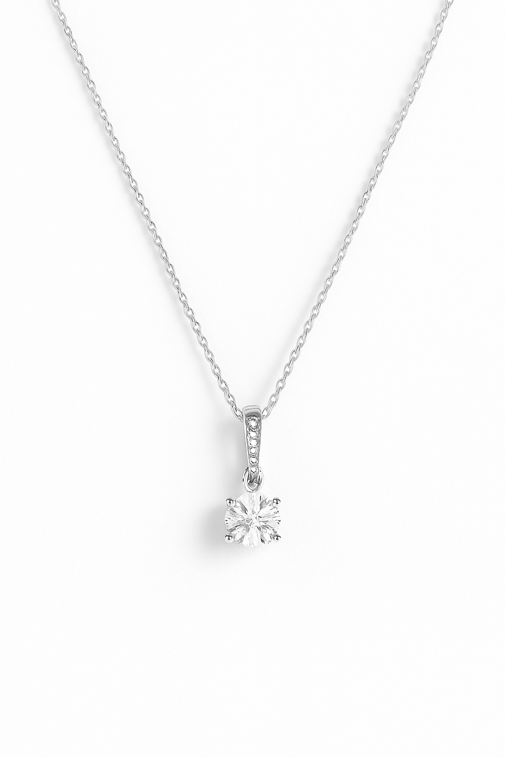 Eternal Grace Solitaire Pendant- 925 Silver