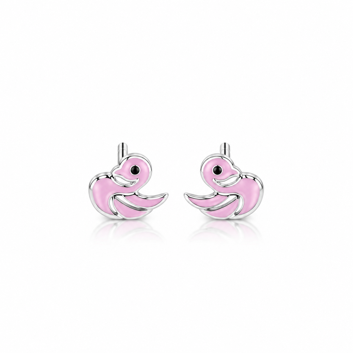 Tivara Pink Swan Kids Earrings - Made with 925 Silver