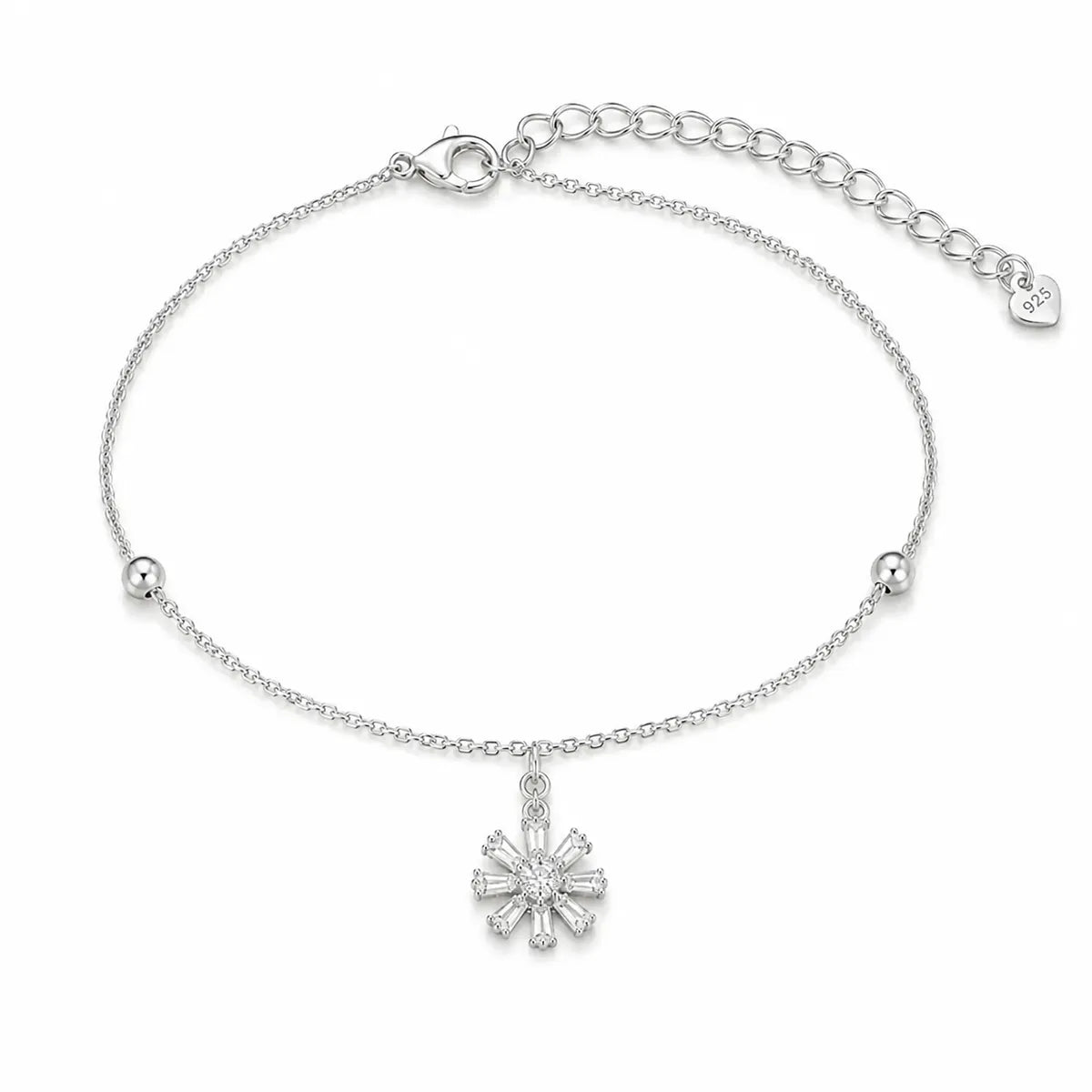 Blooming Daisy Drop Bracelet - made with 925 Silver