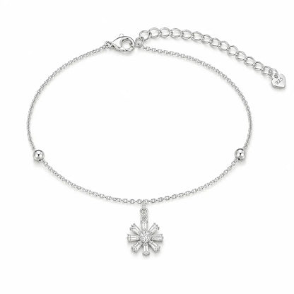 Blooming Daisy Drop Bracelet - made with 925 Silver
