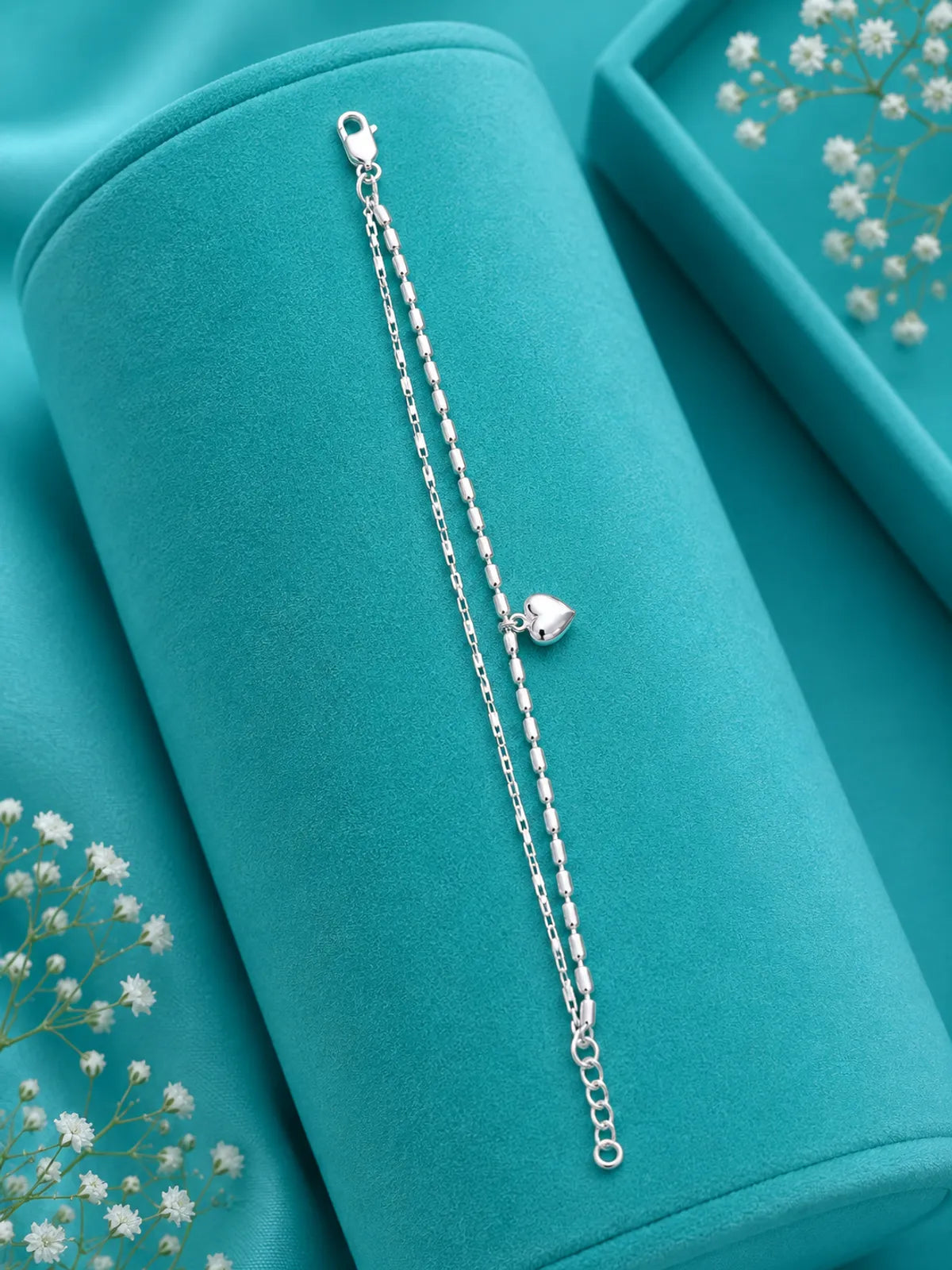 Minimalist Sweetheart Dual Bracelet - made with 925 Silver
