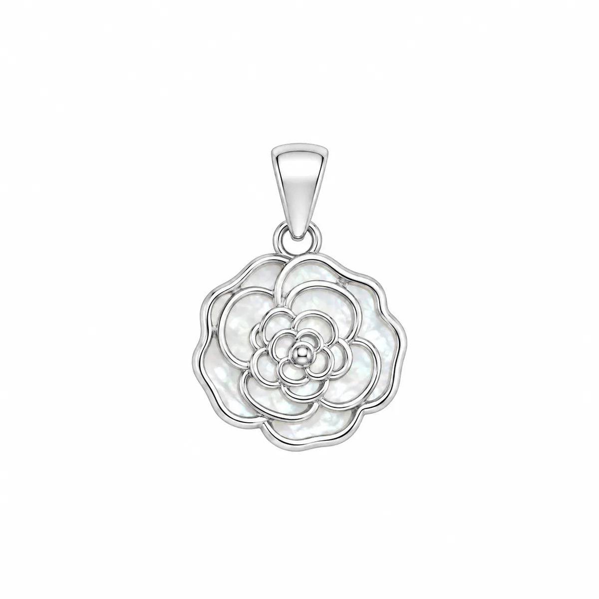 Cherry Blossom Branch Circular Statement Charm - made with 925 Silver
