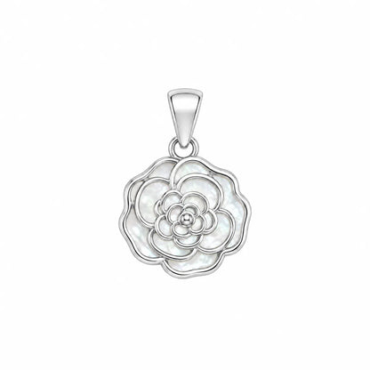 Cherry Blossom Branch Circular Statement Charm - made with 925 Silver