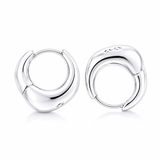 Tivara Mens Aurelia Sculpted Earrings – Single - Made with 925 Silver