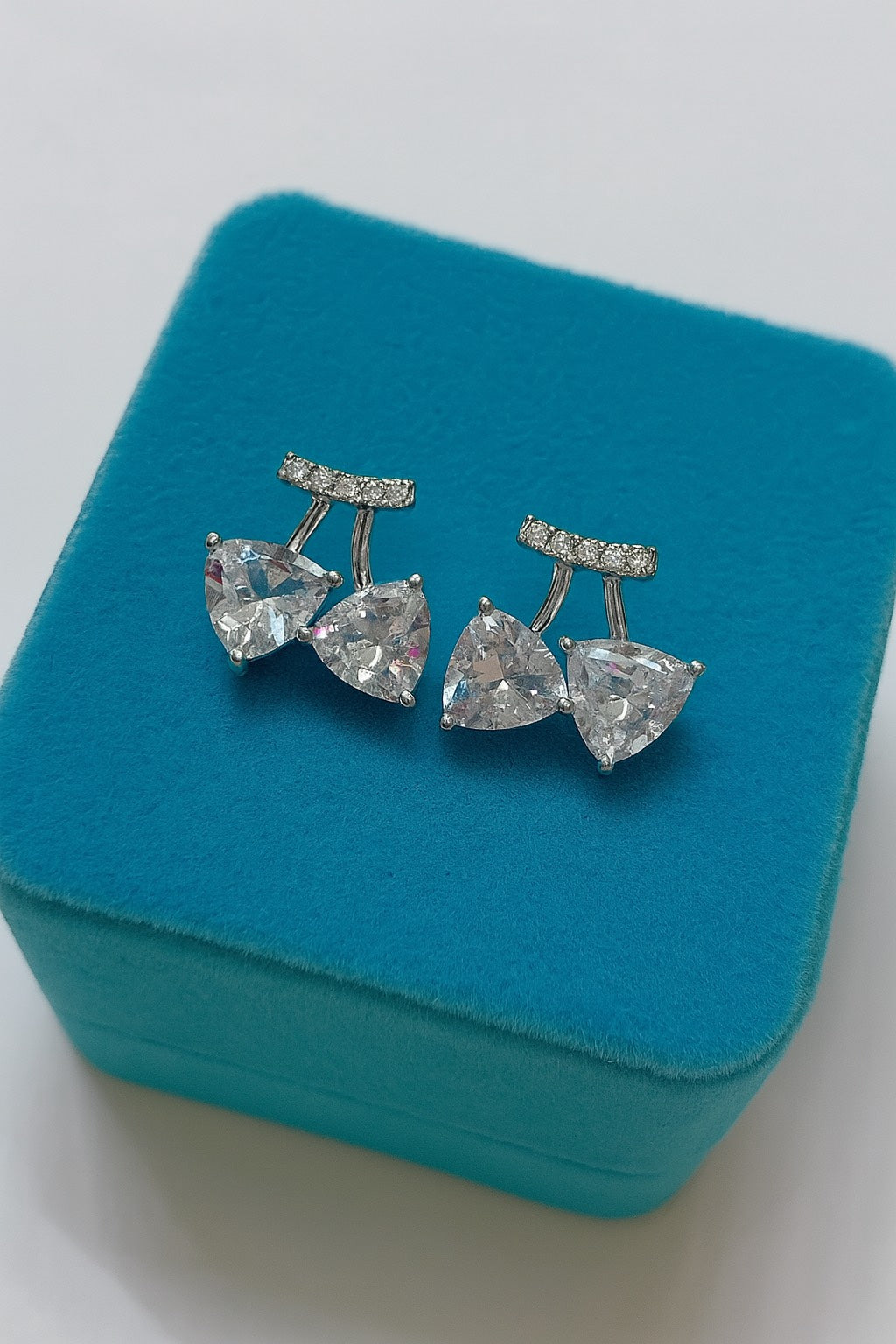 Cherry Sparkle - 925 Silver Earrings