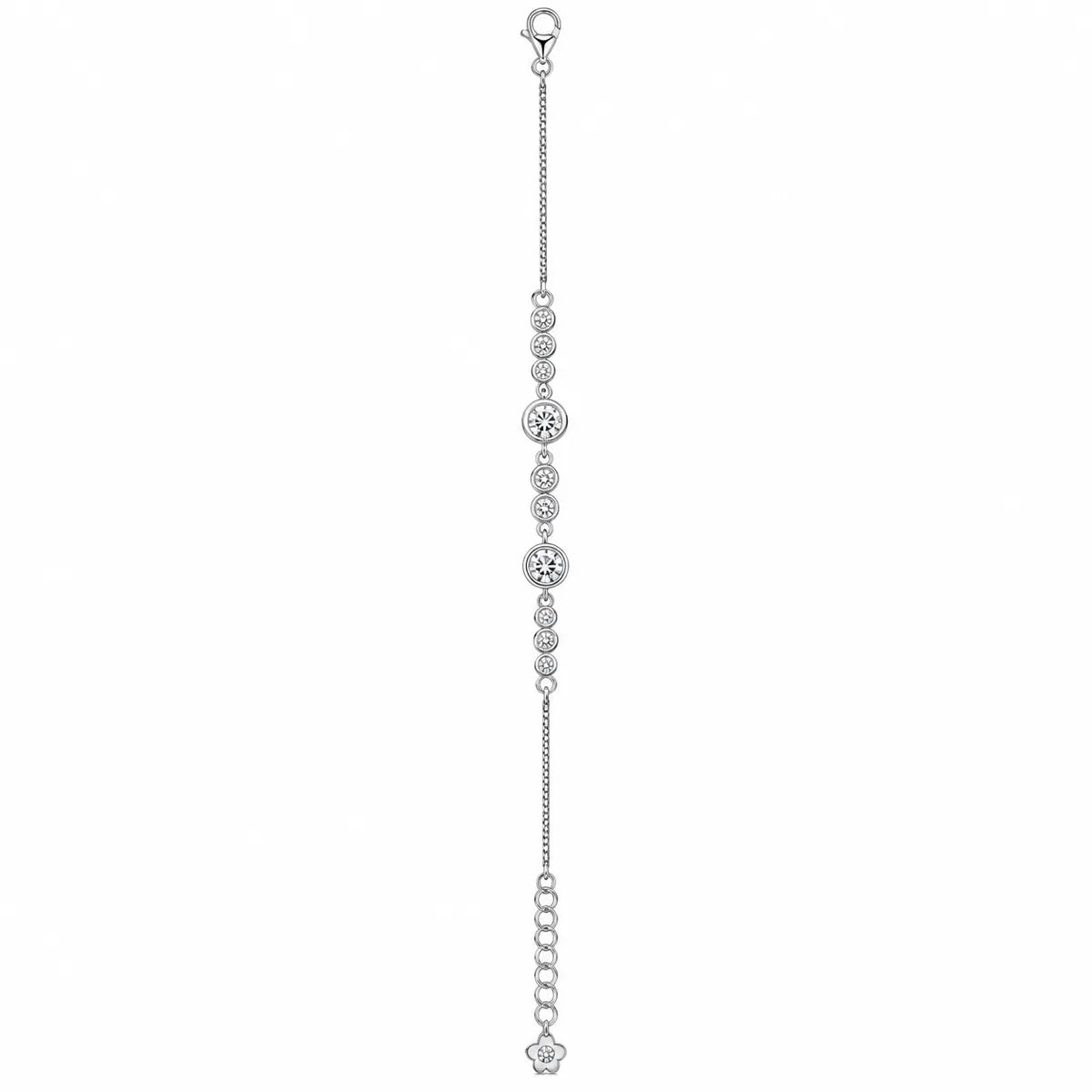 Cascading Horizon Crystal Bracelet - made with 925 Silver