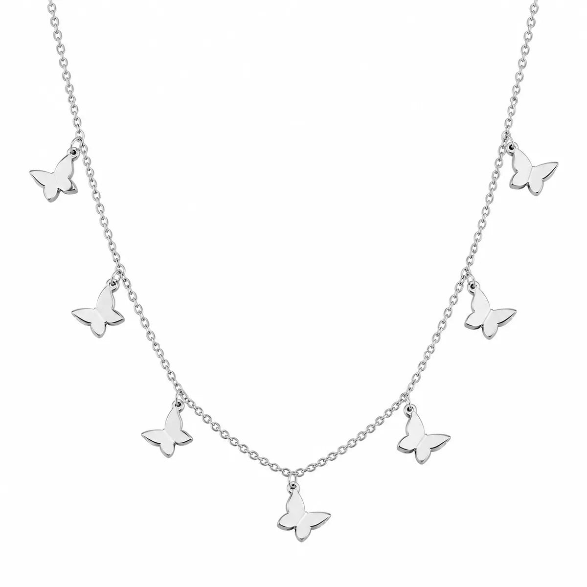 Multi-Butterfly Charm Necklace - made with 925 Silver