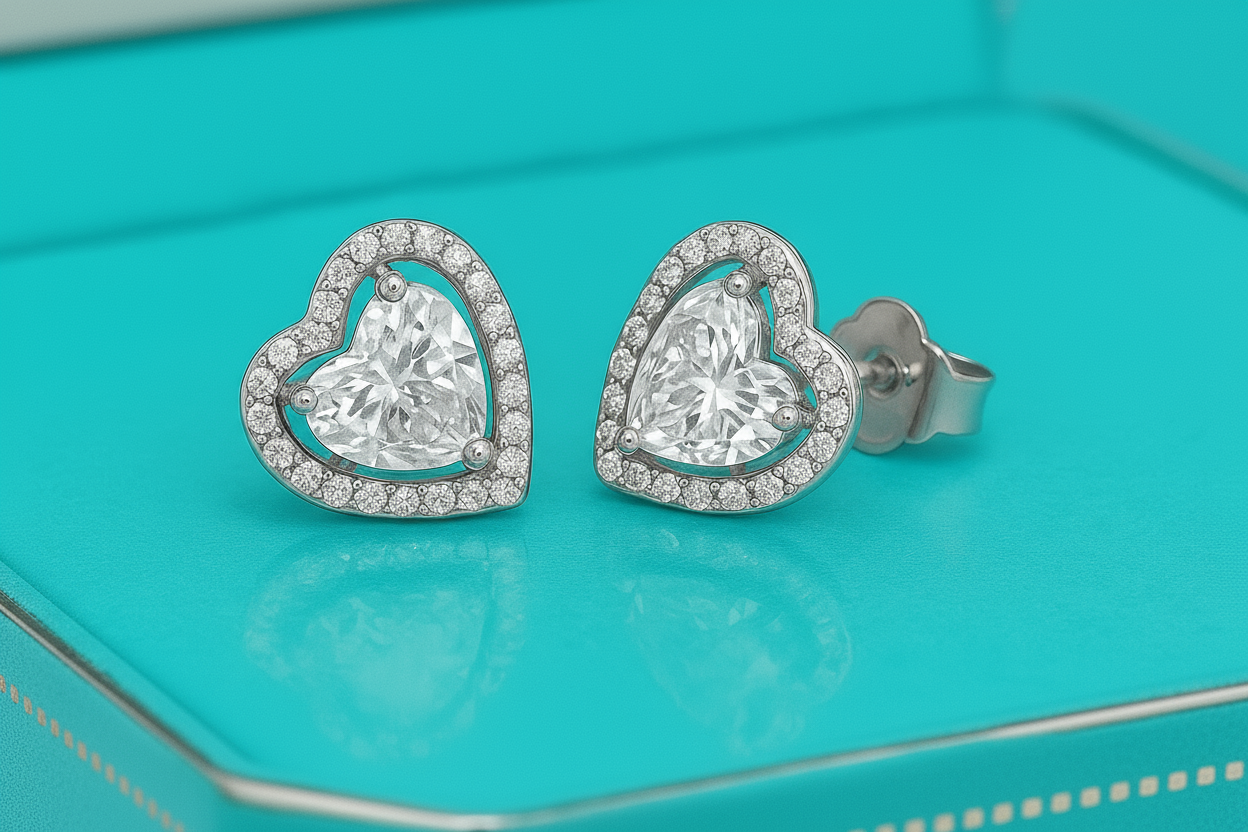 Solitaire Heart Shape - 925 Sterling Silver