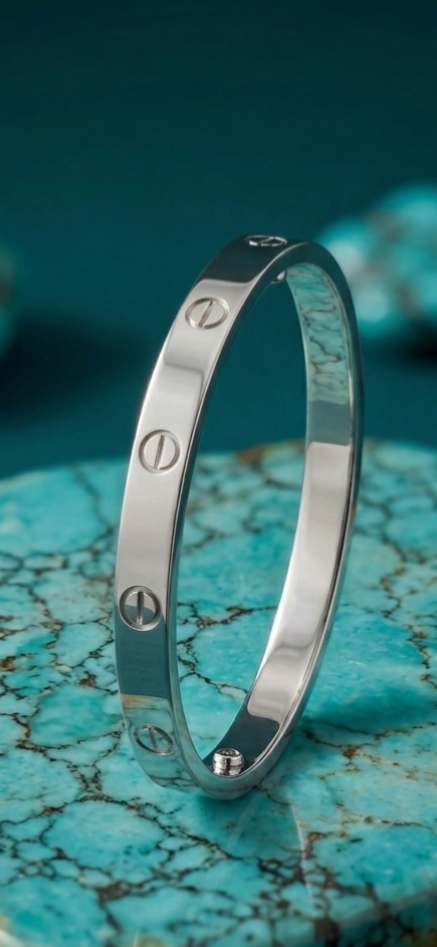 The Signature Screw Kada - Unisex - made with 925 Silver