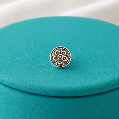 Tivara Lotus Heritage Nose Stud - Made with 925 Silver