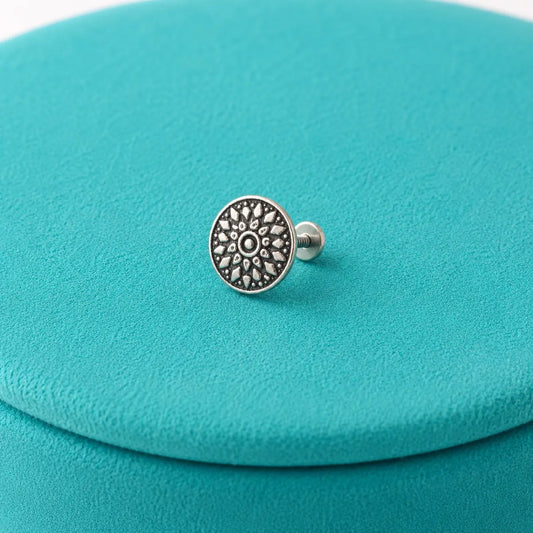 Tivara Mandala Bloom Nose Stud - Made with 925 Silver