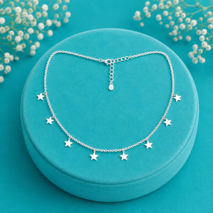 Starlight Charm Necklace – 925 Sterling Silver