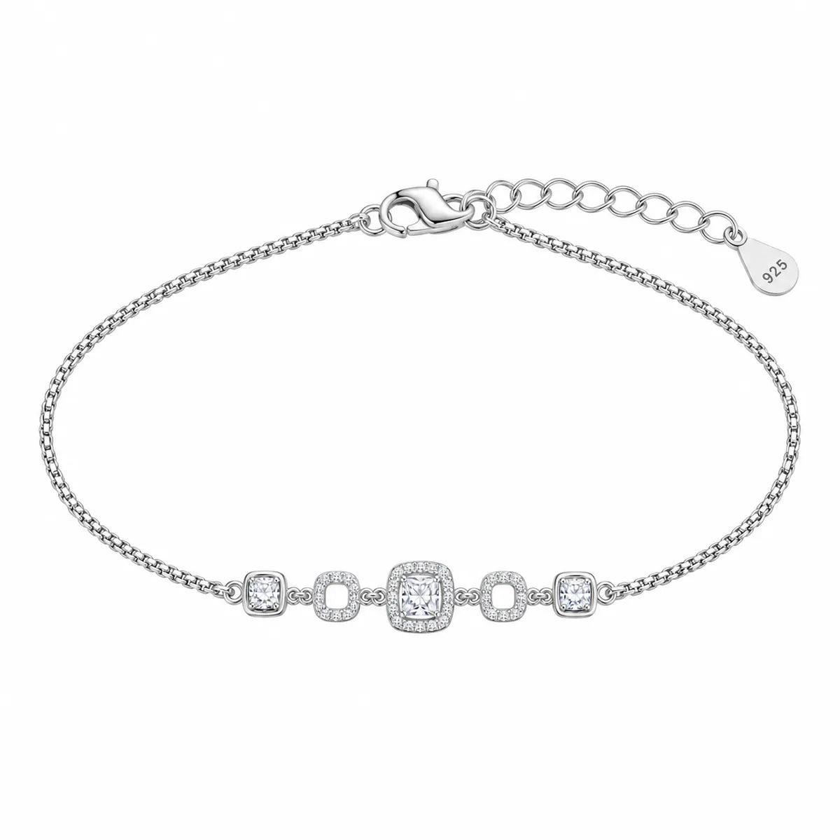 The Halo Station Bracelet - made with 925 Silver