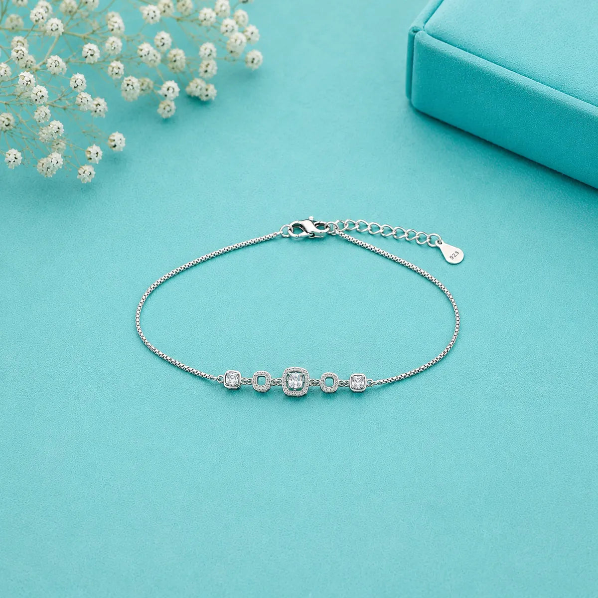 The Halo Station Bracelet - made with 925 Silver