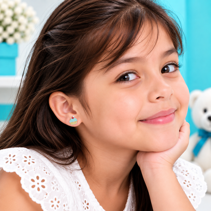 Tivara Sweet Cupcake Kids Earrings - Made with 925 Silver