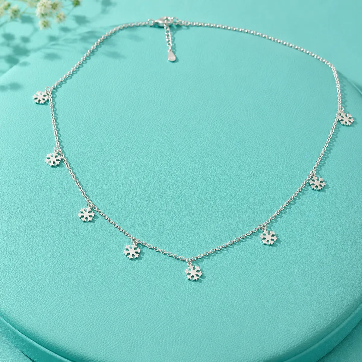 Multi Snowflake Charm Necklace - made with 925 Silver