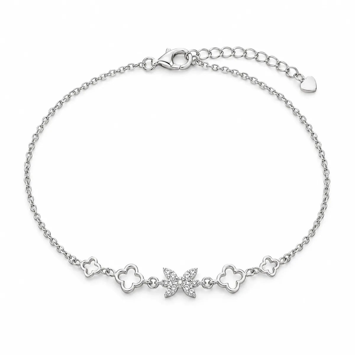 Enchanted Clover & Butterfly Bracelet - made with 925 Silver