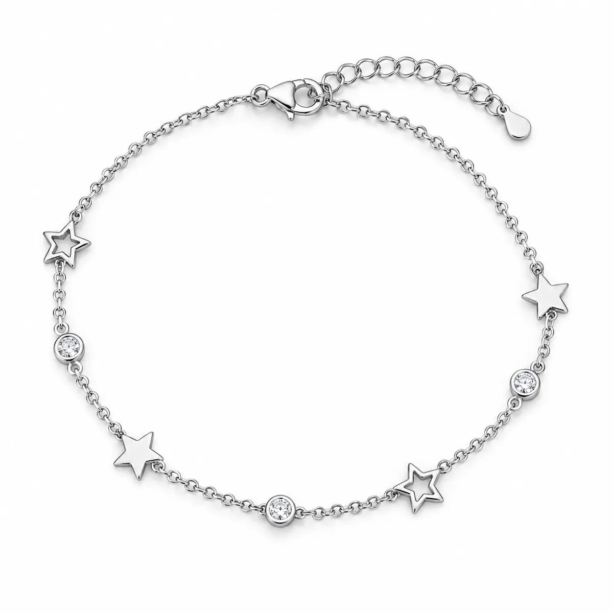 Midnight Stargazer Charm Bracelet - made with 925 Silver
