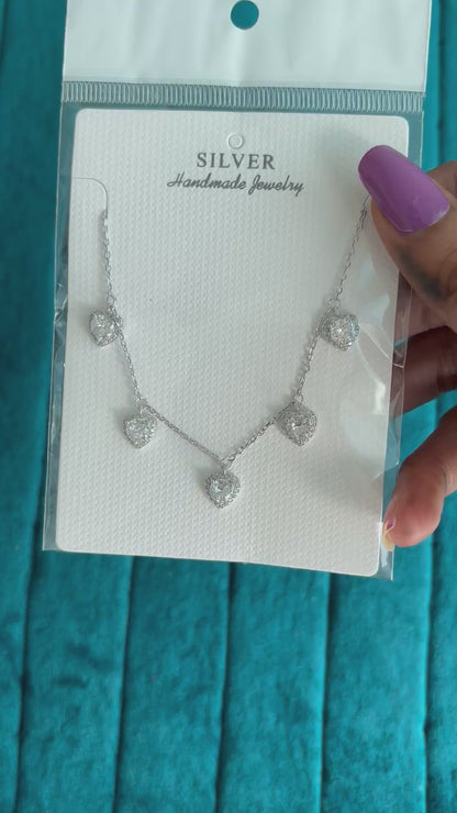 Tivara Heartstone Necklace- 925 Silver