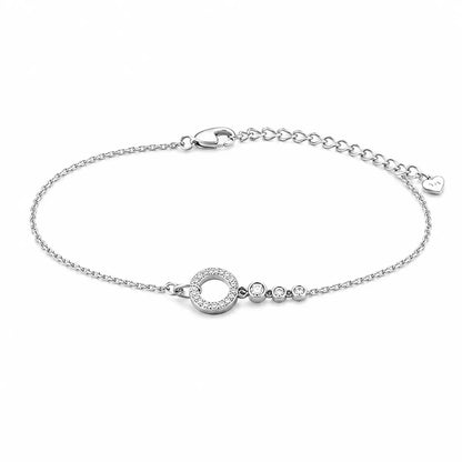 Unity Circle & Drop Bracelet - made with 925 Silver